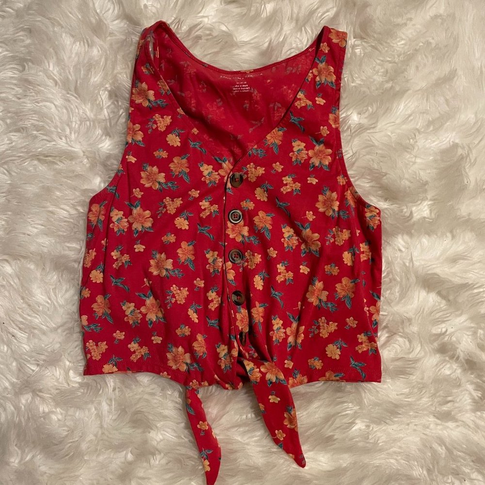 NWOT American Eagle Floral Tank